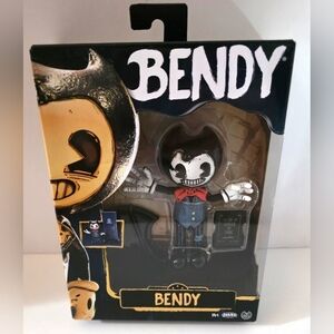 JAKKS Pacific Bendy & The Ink Machine Bendy Figure w/ Book & Backdrop 2024 New